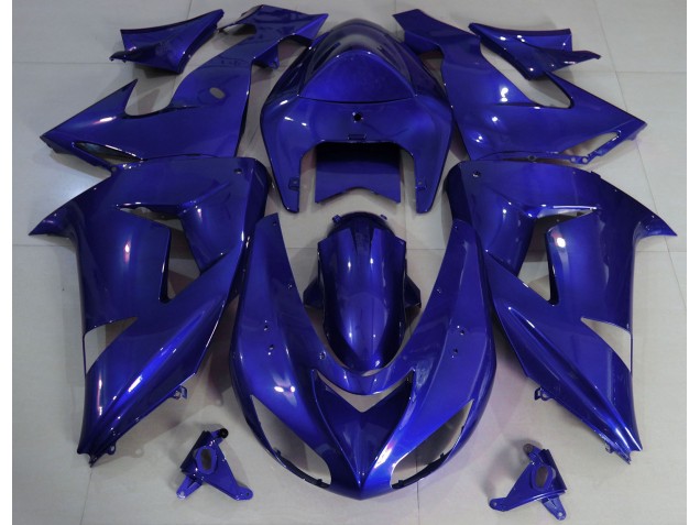 Azul Profundo Liso 06-07 Kawasaki ZX10R Carenado Azul Profundo Liso 06-07 Kawasaki ZX10R Carenado