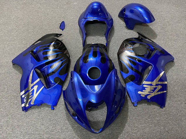Azul Profundo & Negro 97-07 Suzuki GSXR 1300 Carenado Azul Profundo & Negro 97-07 Suzuki GSXR 1300 Carenado