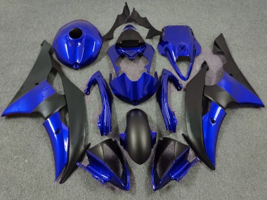 Azul Profundo & Negro Mate 08-16 Yamaha R6 Carenado