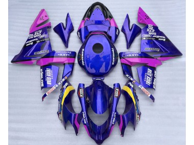 Azul & Rosa Trickstar 04-05 Kawasaki ZX10R Carenado