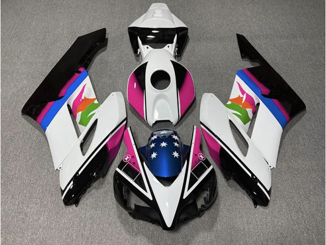 Bandera Rosa & Azul 04-05 Honda CBR1000RR Carenado Bandera Rosa & Azul 04-05 Honda CBR1000RR Carenado