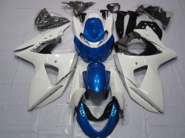 Blanco & Azul 09-16 Suzuki GSXR 1000 Carenado