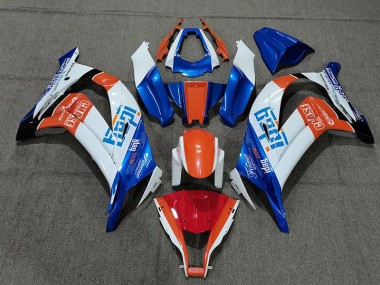 Blanco Azul & Naranja 11-15 Kawasaki ZX10R Carenado