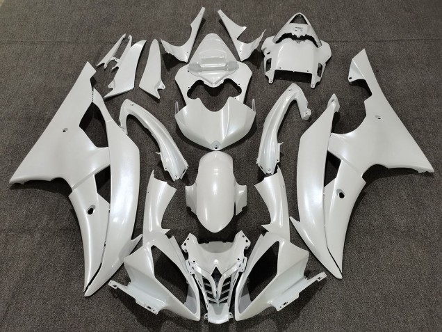 Blanco Brillante 08-16 Yamaha R6 Carenado Blanco Brillante 08-16 Yamaha R6 Carenado