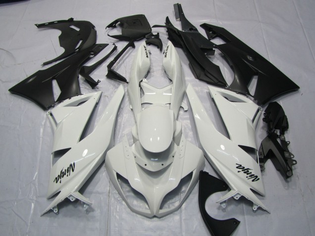 Blanco Brillante 09-12 Kawasaki ZX6R Carenado Blanco Brillante 09-12 Kawasaki ZX6R Carenado