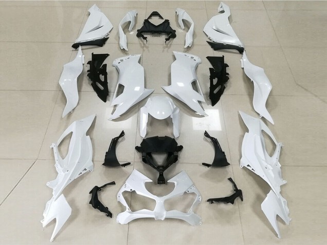 Blanco Brillante 19-23 Kawasaki ZX6R Carenado Blanco Brillante 19-23 Kawasaki ZX6R Carenado