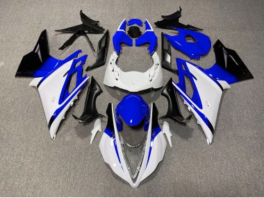 Blanco Brillante & Azul 13-16 Triumph Daytona 675 Carenado