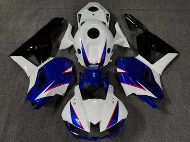 Blanco Brillante & Azul Intenso 13-23 Honda CBR600RR Carenado