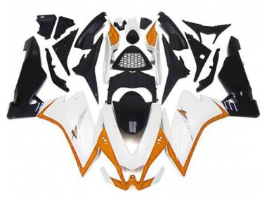 Blanco Brillante & Naranja 10-15 Aprilia RSV4 1000 Carenado