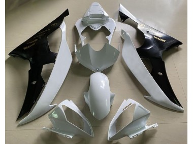Blanco Brillante & Negro & Dorado 08-16 Yamaha R6 Carenado