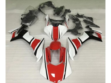 Blanco Brillante Rojo & Negro 15-19 Yamaha R1 Carenado