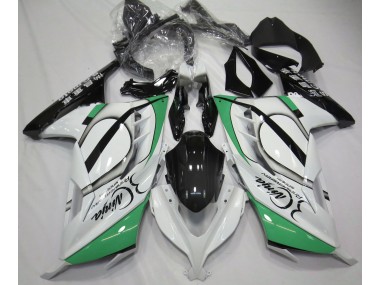 Blanco Brillante & Verde 13-18 Kawasaki Ninja 300 Carenado