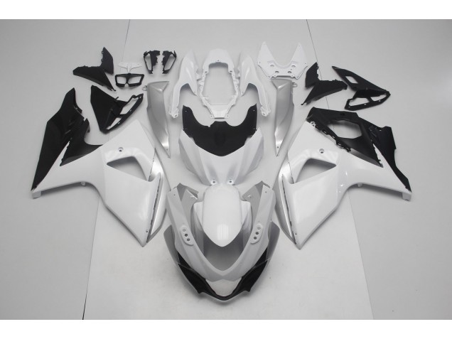 Blanco Brillo & Plata 09-16 Suzuki GSXR 1000 Carenado Blanco Brillo & Plata 09-16 Suzuki GSXR 1000 Carenado
