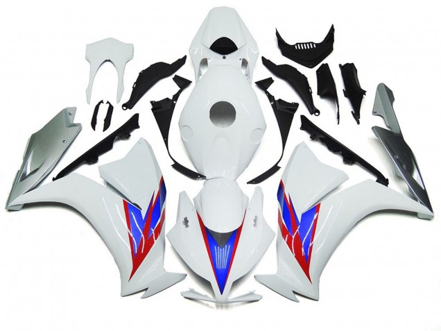 Blanco Brillo & Plata 12-16 Honda CBR1000RR Carenado Blanco Brillo & Plata 12-16 Honda CBR1000RR Carenado