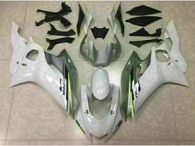 Blanco Brillo & Plata 17-21 Yamaha R6 Carenado