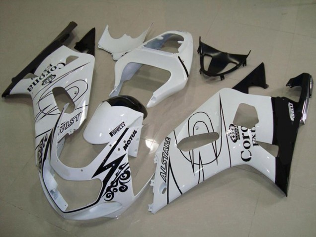 Blanco Corona 01-03 Suzuki GSXR 600-750 Carenado Blanco Corona 01-03 Suzuki GSXR 600-750 Carenado