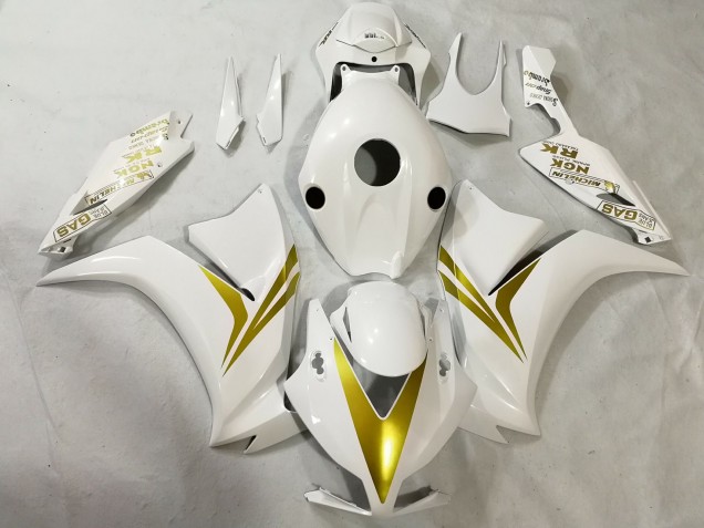 Blanco & Dorado 12-16 Honda CBR1000RR Carenado Blanco & Dorado 12-16 Honda CBR1000RR Carenado