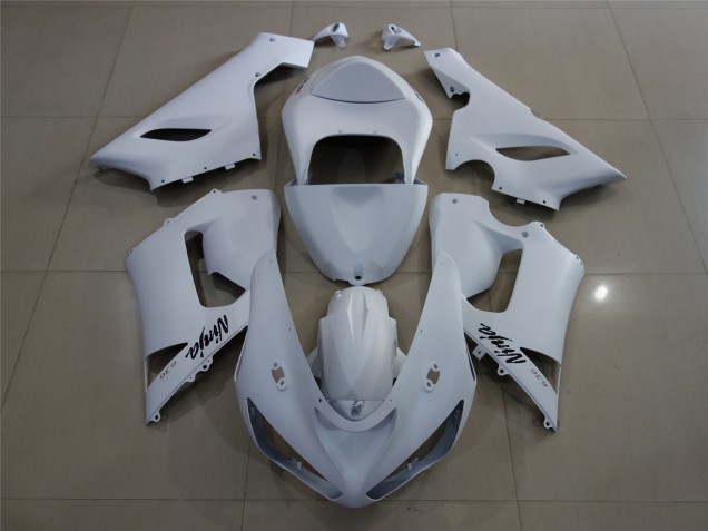 Blanco Mate 05-06 Kawasaki ZX6R Carenado Blanco Mate 05-06 Kawasaki ZX6R Carenado