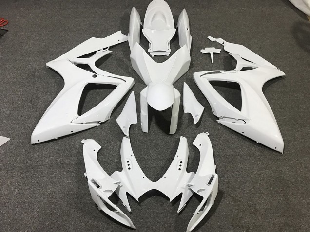 Blanco Mate 06-07 Suzuki GSXR 600-750 Carenado Blanco Mate 06-07 Suzuki GSXR 600-750 Carenado