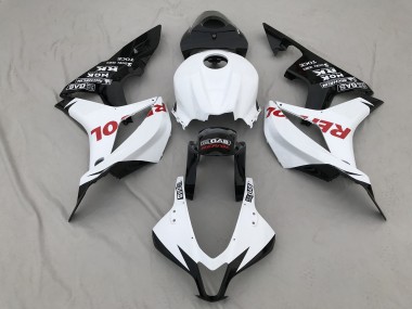 Blanco Mate & Rojo Repsol 07-08 Honda CBR600RR Carenado