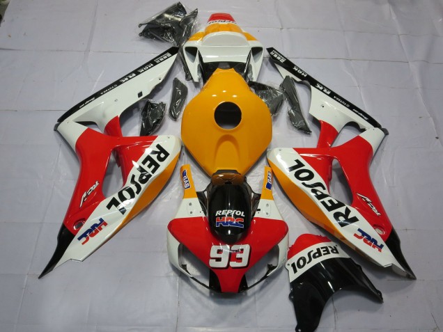 Blanco Naranja Claro Repsol 06-07 Honda CBR1000RR Carenado Blanco Naranja Claro Repsol 06-07 Honda CBR1000RR Carenado