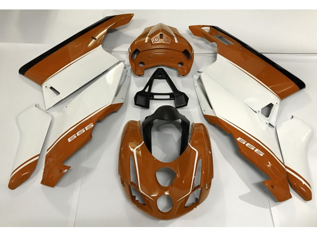Blanco Naranja & Negro 03-04 Ducati 749 999 Carenado Blanco Naranja & Negro 03-04 Ducati 749 999 Carenado