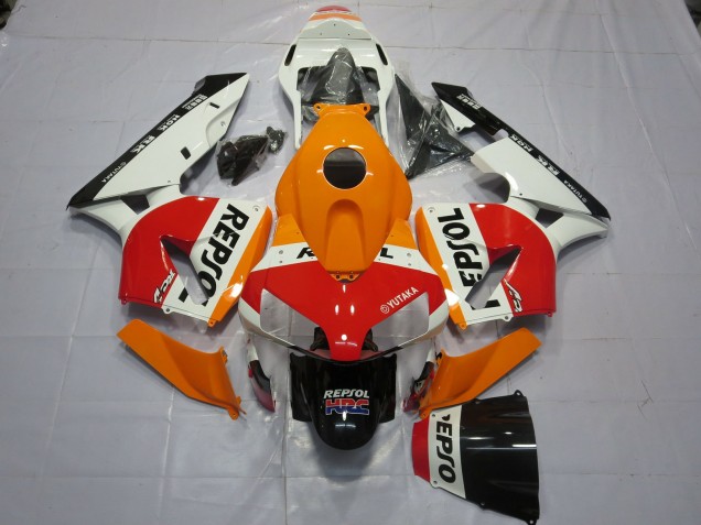 Blanco Naranja Repsol 03-04 Honda CBR600RR Carenado Blanco Naranja Repsol 03-04 Honda CBR600RR Carenado
