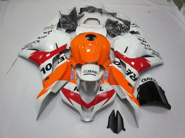 Blanco Naranja Repsol 09-12 Honda CBR600RR Carenado