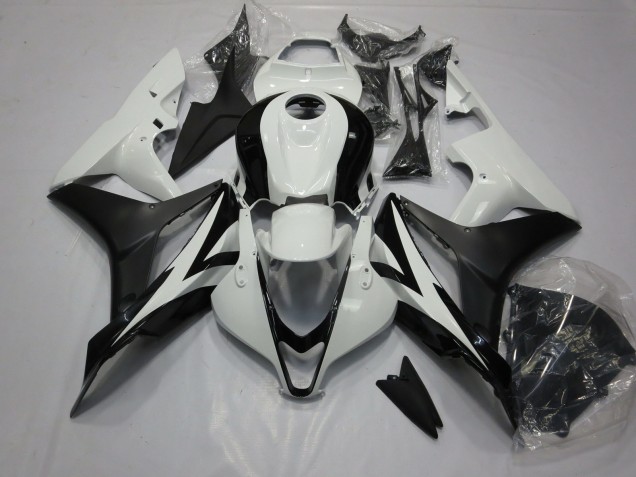 Blanco & Negro Limpio 07-08 Honda CBR600RR Carenado Blanco & Negro Limpio 07-08 Honda CBR600RR Carenado