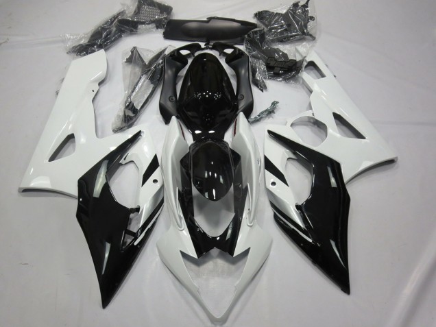 Blanco Negro & Plata 05-06 Suzuki GSXR 1000 Carenado