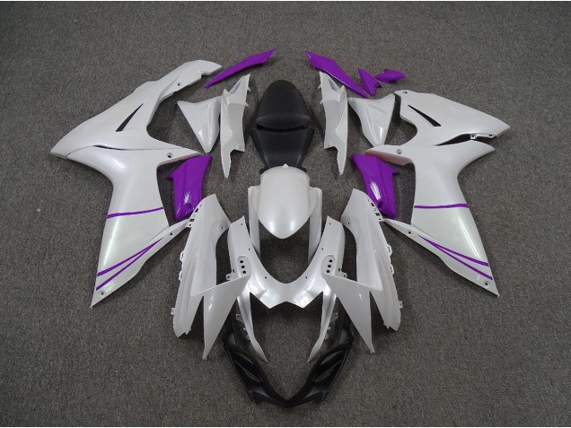 Blanco Perla & Morado 11-24 Suzuki GSXR 600-750 Carenado Blanco Perla & Morado 11-24 Suzuki GSXR 600-750 Carenado