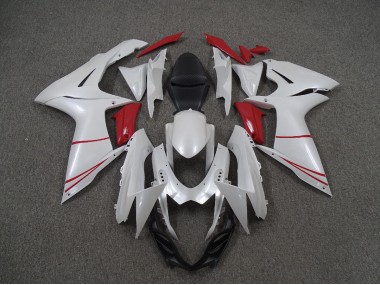 Blanco Perla & Rojo 11-24 Suzuki GSXR 600-750 Carenado