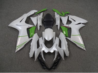 Blanco Perla & Verde 11-24 Suzuki GSXR 600-750 Carenado