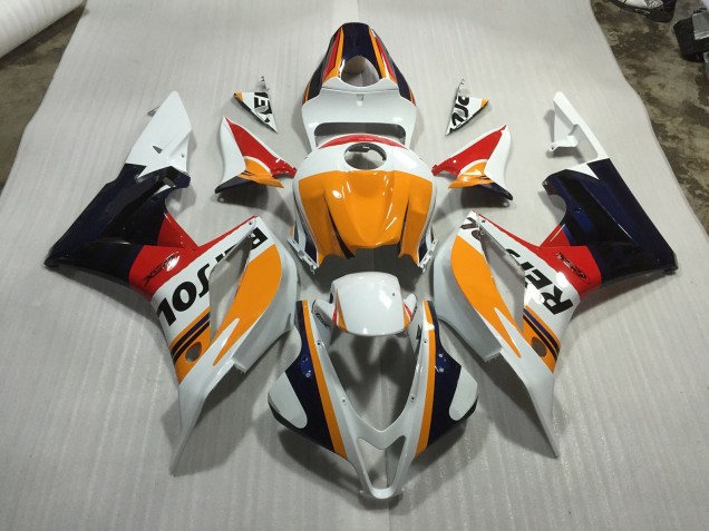 Blanco Personalizado Repsol 07-08 Honda CBR600RR Carenado Blanco Personalizado Repsol 07-08 Honda CBR600RR Carenado