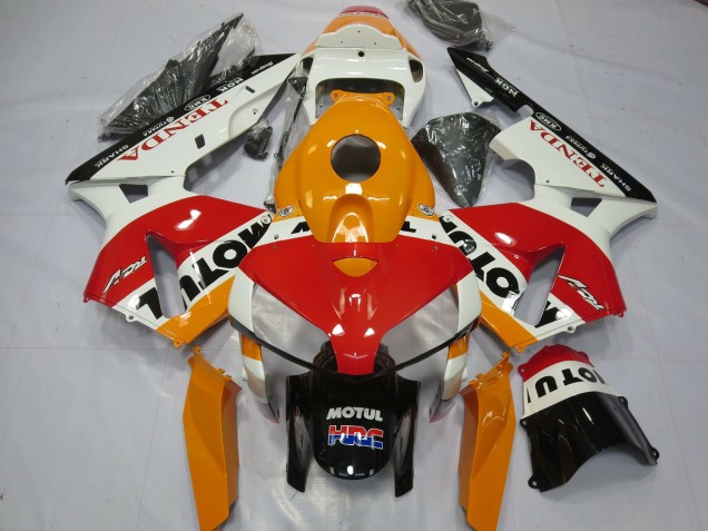 Blanco Repsol 05-06 Honda CBR600RR Carenado Blanco Repsol 05-06 Honda CBR600RR Carenado