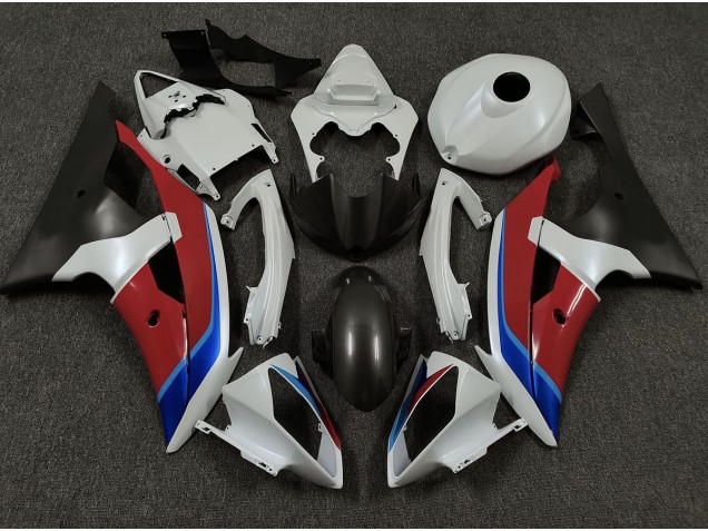 Blanco Rojo & Azul 08-16 Yamaha R6 Carenado Blanco Rojo & Azul 08-16 Yamaha R6 Carenado