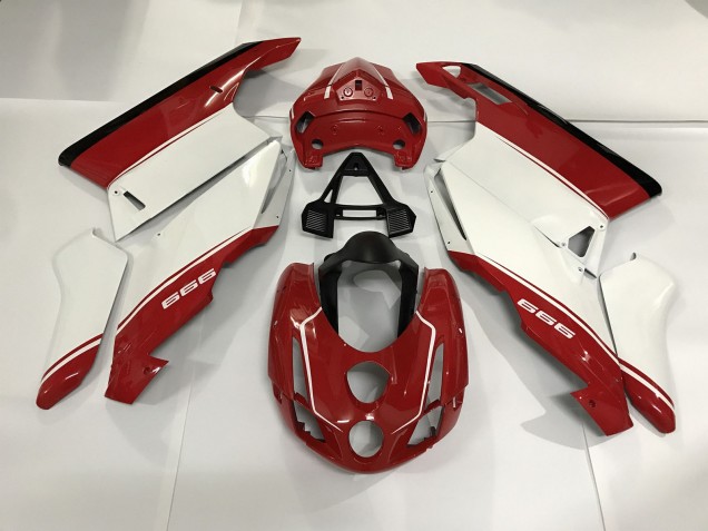 Blanco Rojo & Negro 03-04 Ducati 749 999 Carenado Blanco Rojo & Negro 03-04 Ducati 749 999 Carenado