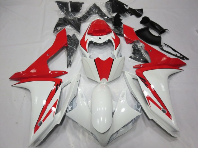 Blanco Rojo Personalizado 07-08 Yamaha R1 Carenado