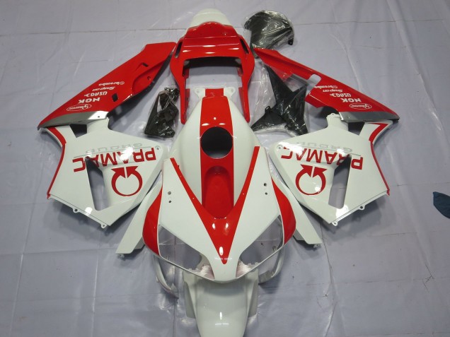 Blanco & Rojo Pramac 03-04 Honda CBR600RR Carenado Blanco & Rojo Pramac 03-04 Honda CBR600RR Carenado