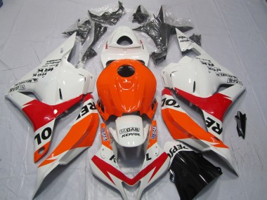 Blanco & Rojo Repsol 09-12 Honda CBR600RR Carenado