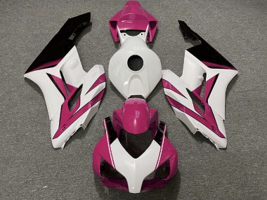 Blanco Rosa & Negro Brillante 04-05 Honda CBR1000RR Carenado
