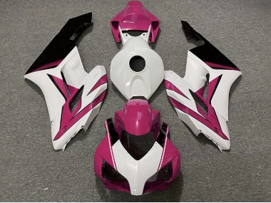 Blanco Rosa & Negro Brillante 04-05 Honda CBR1000RR Carenado