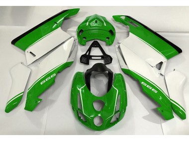 Blanco Verde & Negro 03-04 Ducati 749 999 Carenado