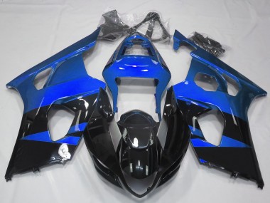 Brillante Azul & Negro 03-04 Suzuki GSXR 1000 Carenado