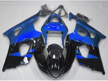 Brillante Azul & Negro 03-04 Suzuki GSXR 1000 Carenado