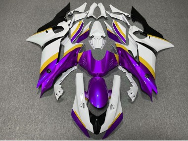 Brillo Morado & Amarillo 17-21 Yamaha R6 Carenado