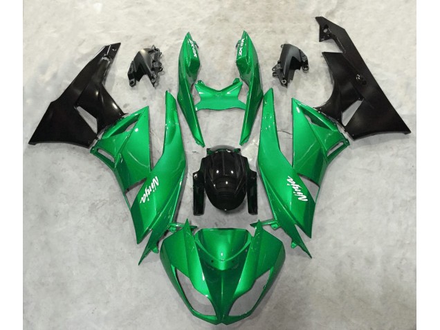 Brillo Verde Vibrante 09-12 Kawasaki ZX6R Carenado Brillo Verde Vibrante 09-12 Kawasaki ZX6R Carenado