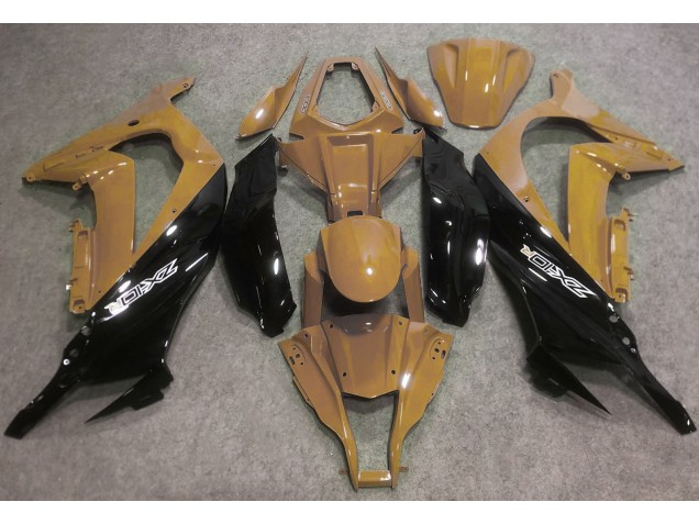 Bronceado Del Desierto & Negro 16-19 Kawasaki ZX10R Carenado Bronceado Del Desierto & Negro 16-19 Kawasaki ZX10R Carenado