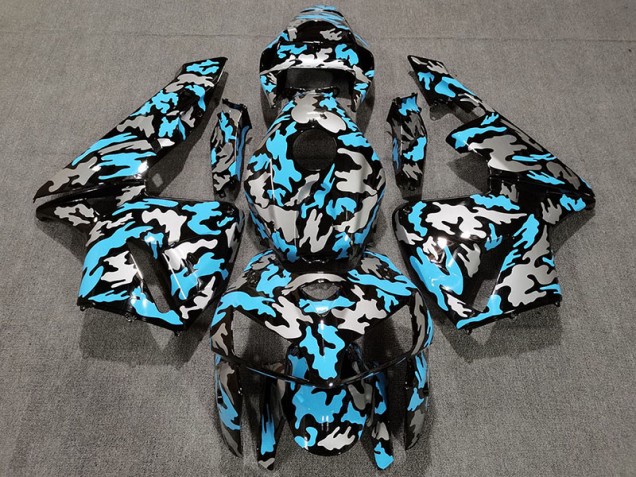 Camuflaje & Azul Claro 05-06 Honda CBR600RR Carenado Camuflaje & Azul Claro 05-06 Honda CBR600RR Carenado