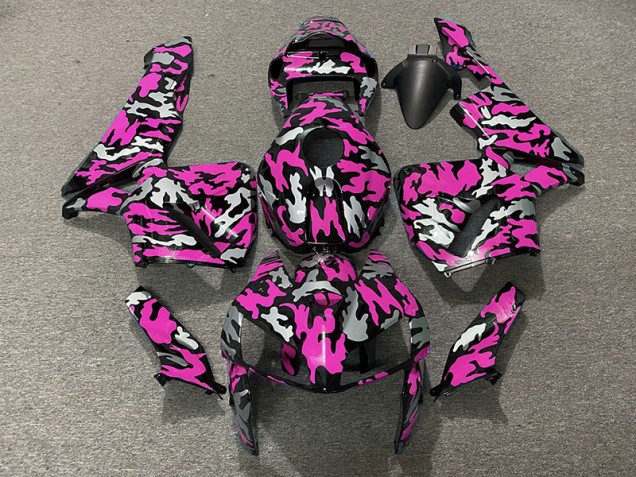 Camuflaje & Rosa Fuerte 05-06 Honda CBR600RR Carenado Camuflaje & Rosa Fuerte 05-06 Honda CBR600RR Carenado